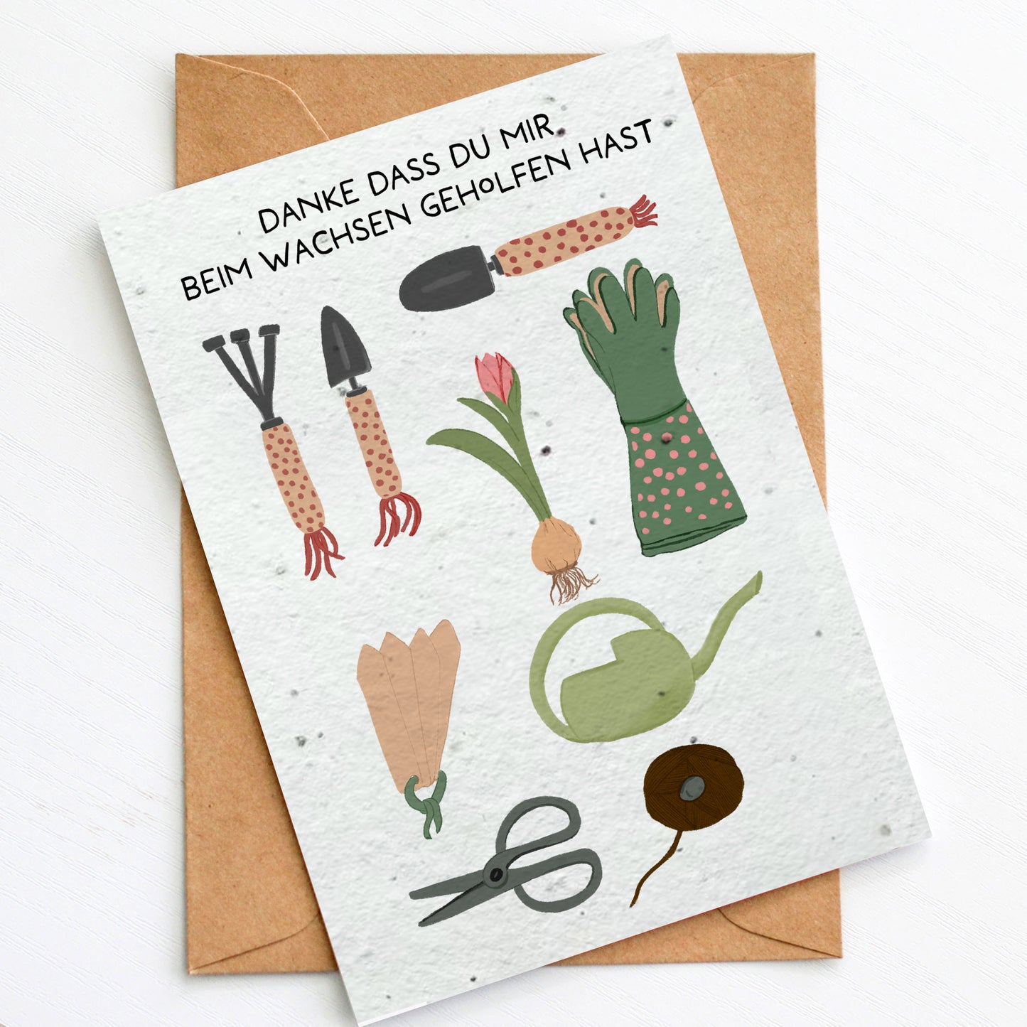 Pflanzbare Karte "Danke" |Abschiedsgeschenk