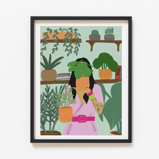 Print Plant Lady