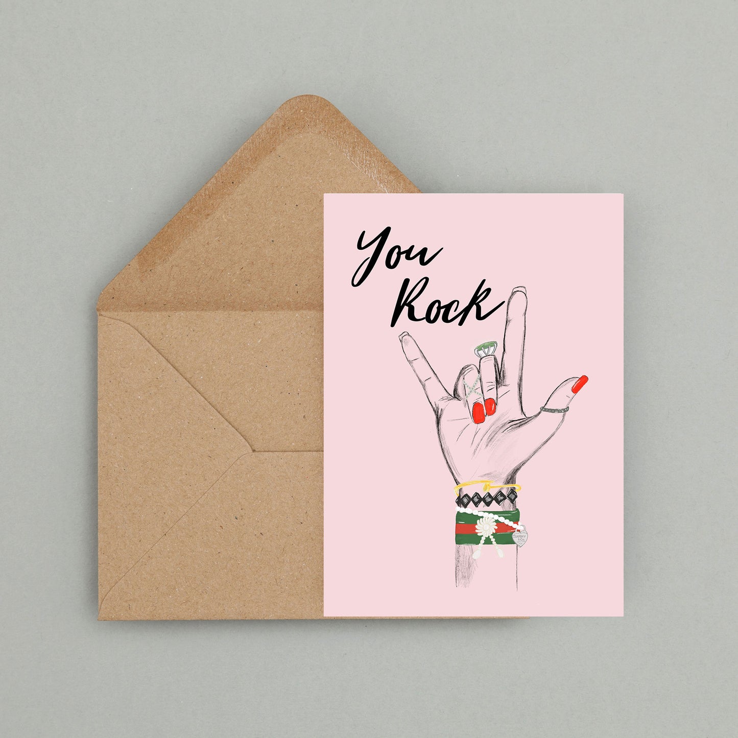 Grußkarte "You rock“