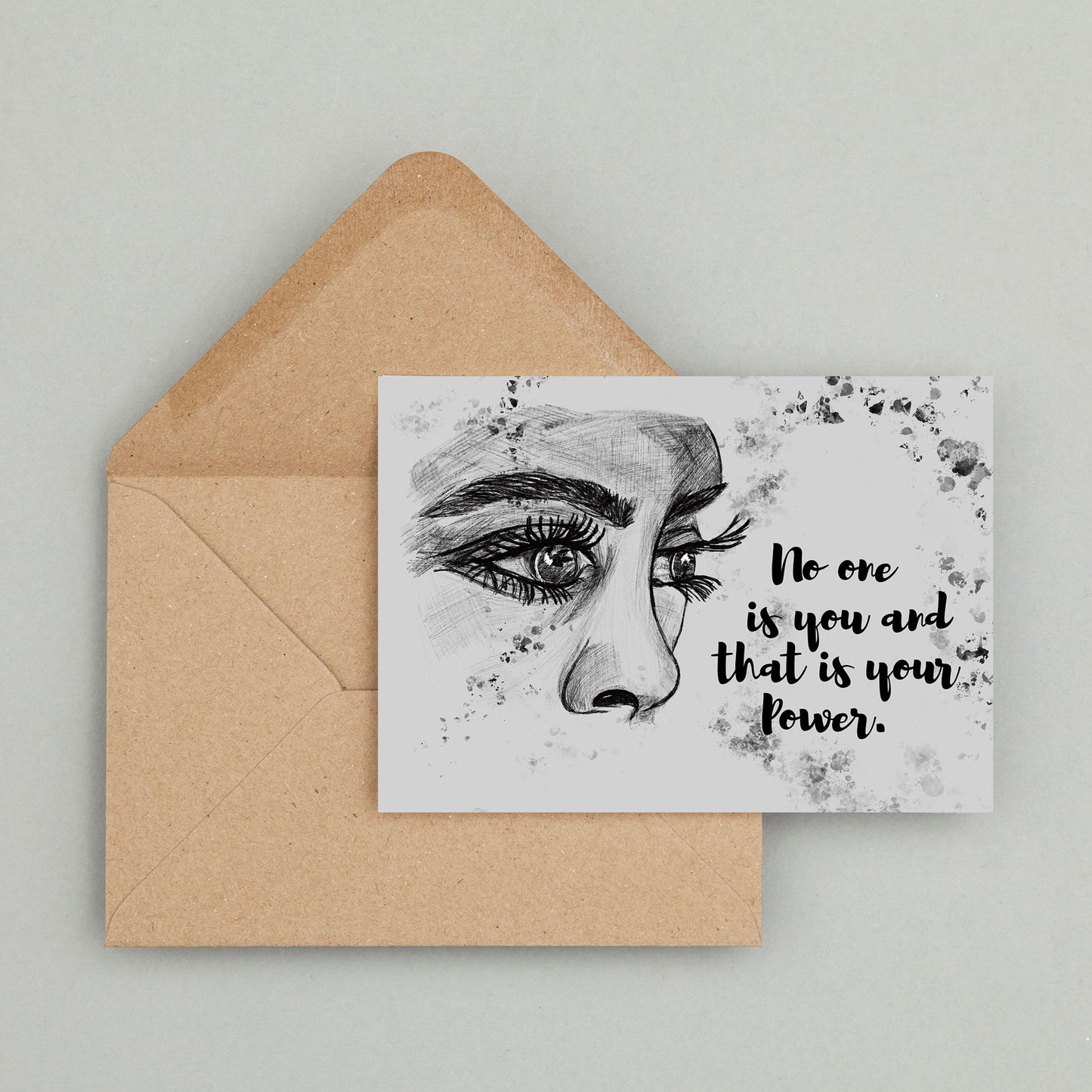 Affirmationskarte "DU" Freundschaftskarte , Valentinstagsgeschenk für Beste Freundin