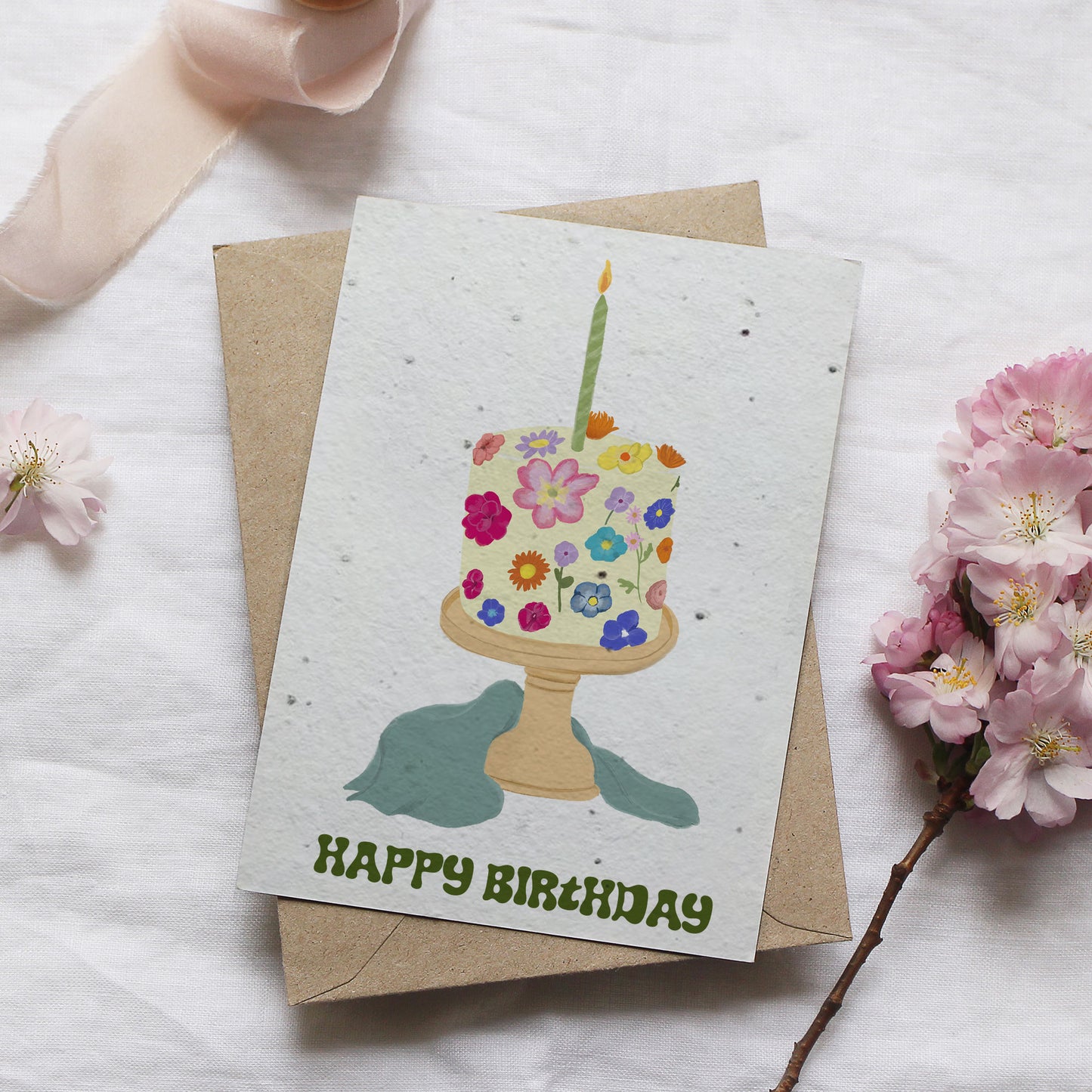 Pflanzbare Geburtstagskarte "Happy Birthday" |