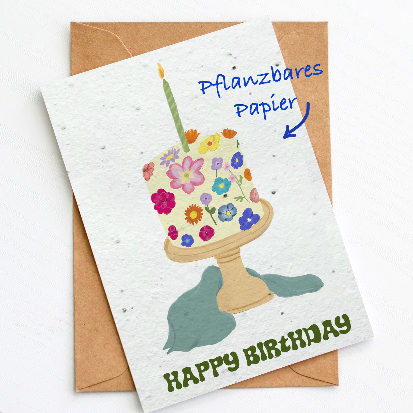 Pflanzbare Geburtstagskarte "Happy Birthday" |