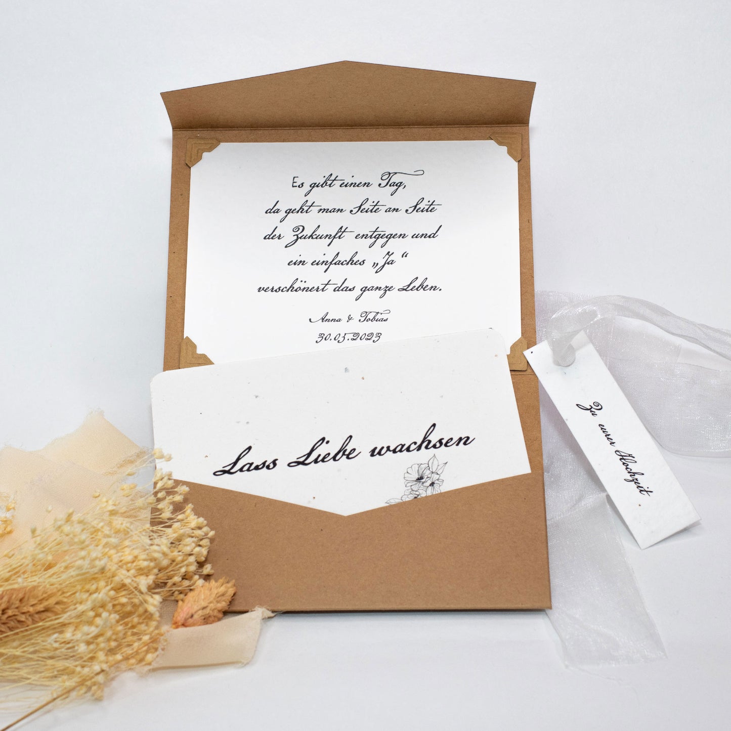 Geldgeschenk Hochzeit WACHSENDE LIEBE - Personalisiert