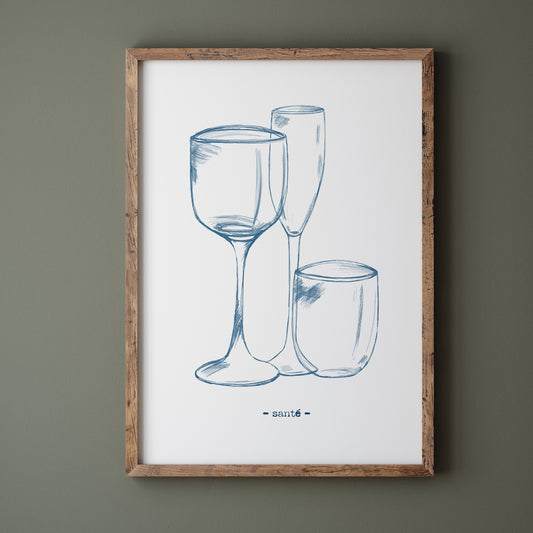 Besteck Poster "Santé"