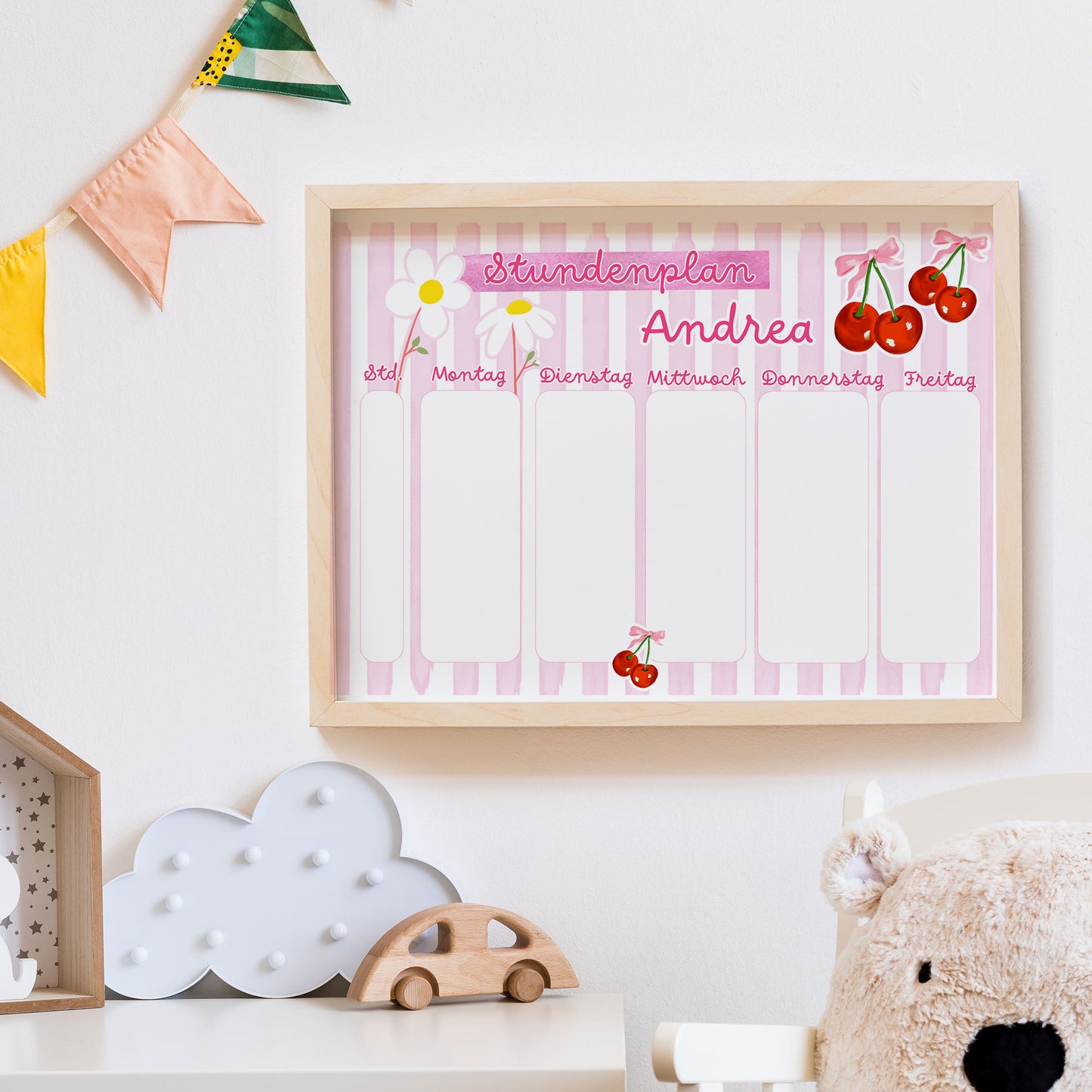 Personalisierter Stundenplan - Kirsche