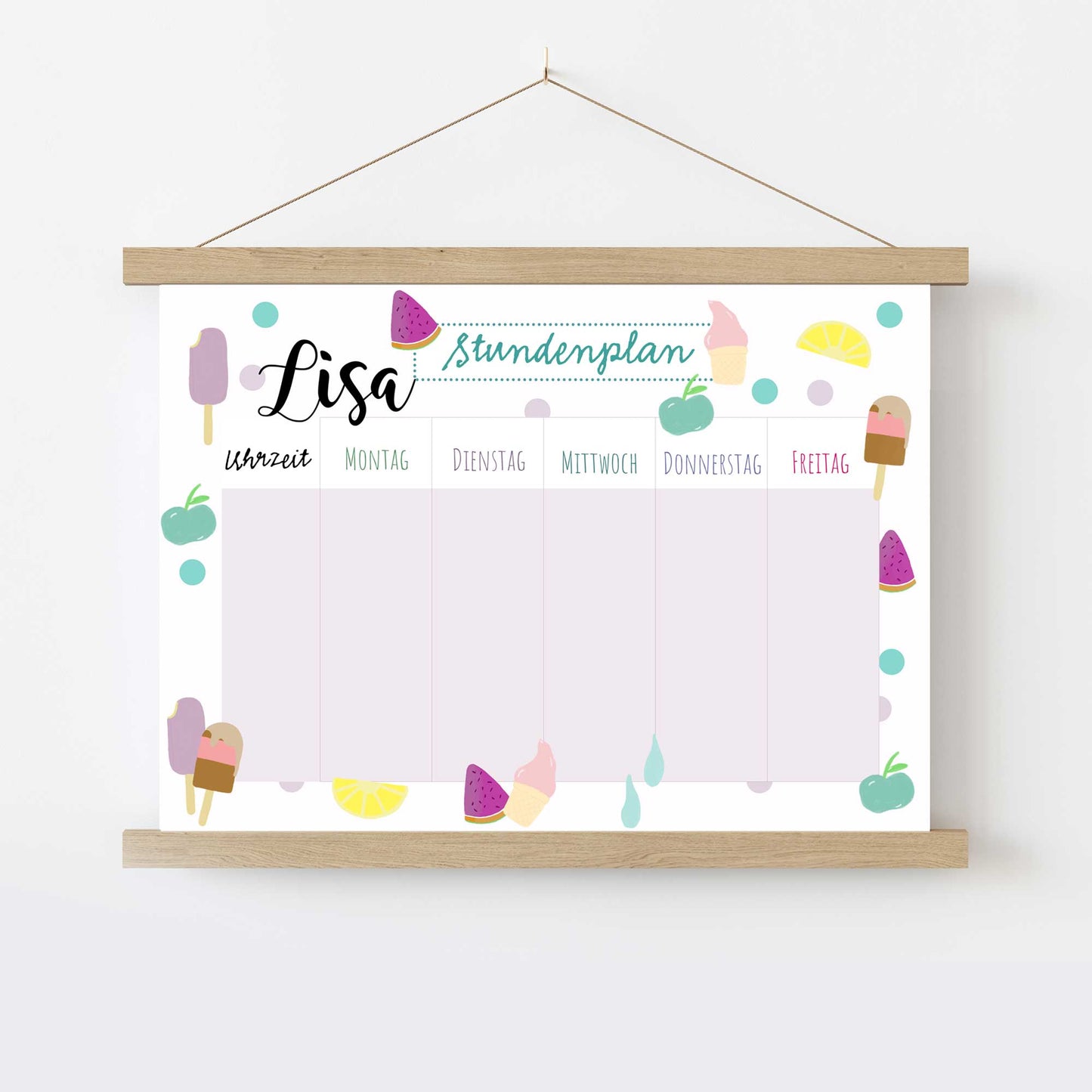 Personalisierter Stundenplan - "Eis"