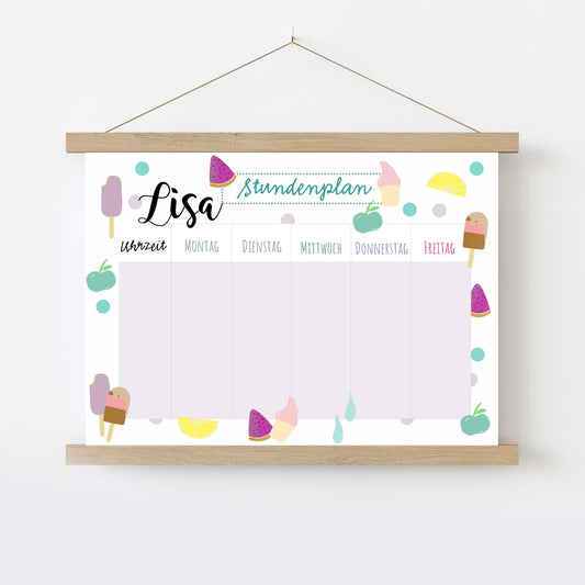Personalisierter Stundenplan -  "Eis"