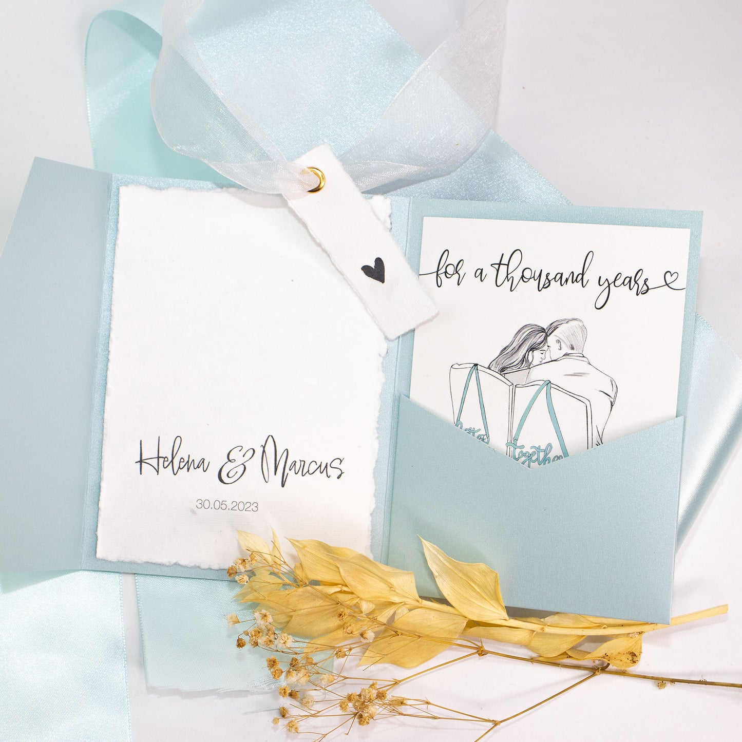 Geldgeschenk Hochzeit personalisiert "Thousand Years"