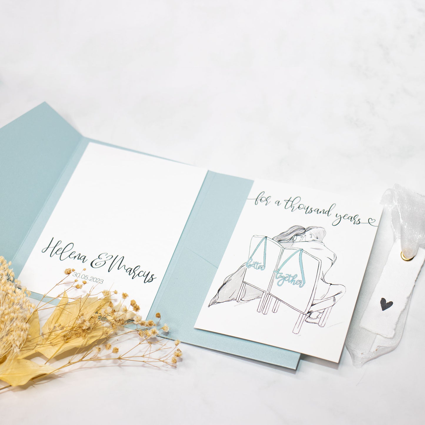 Geldgeschenk Hochzeit personalisiert "Thousand Years"