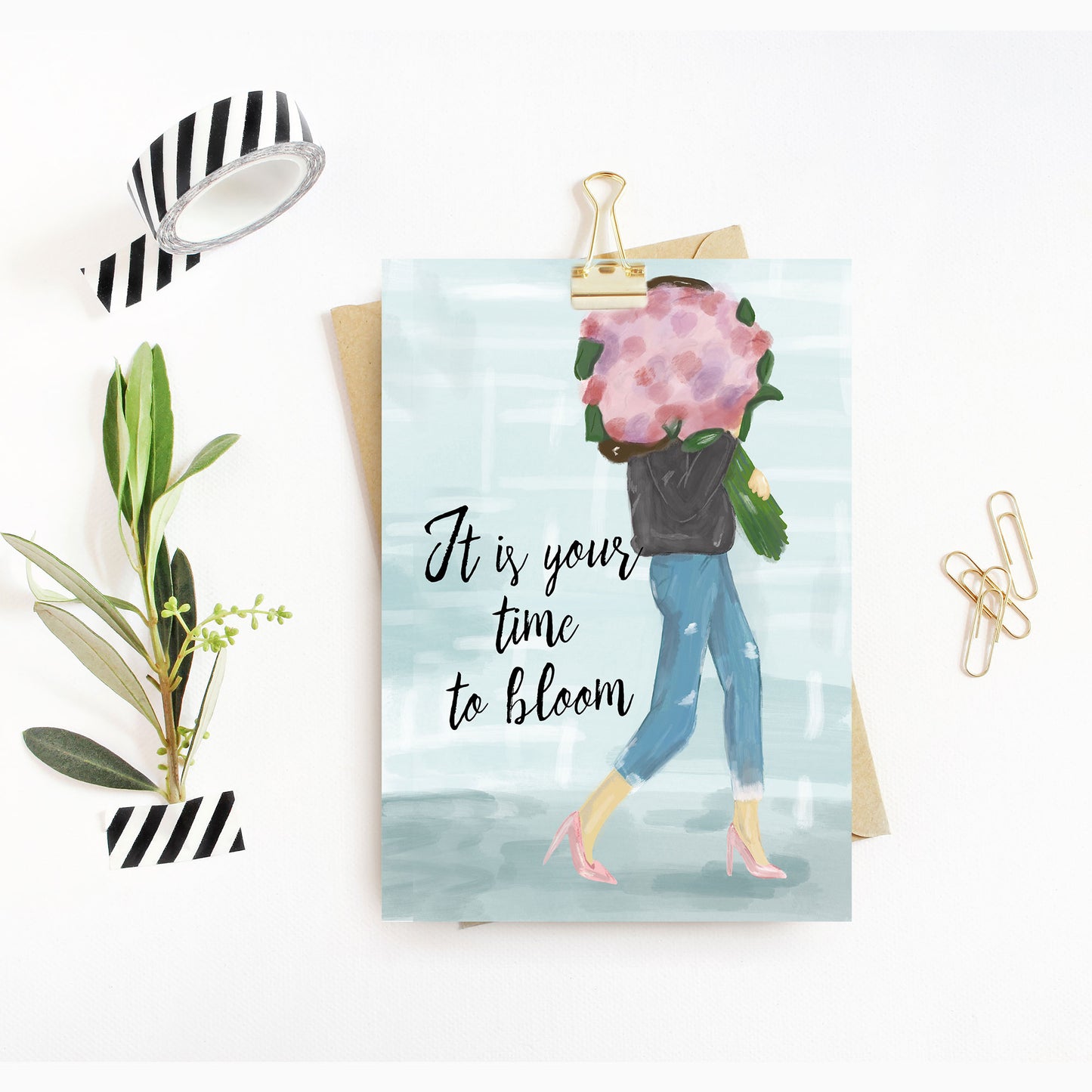 Postkarte Mutmacher Frauen "Your time is now"