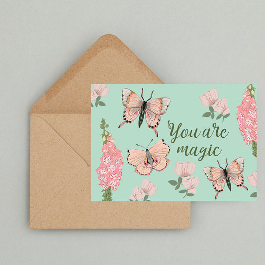 Grußkarte "You are magic" | Affirmationskarte