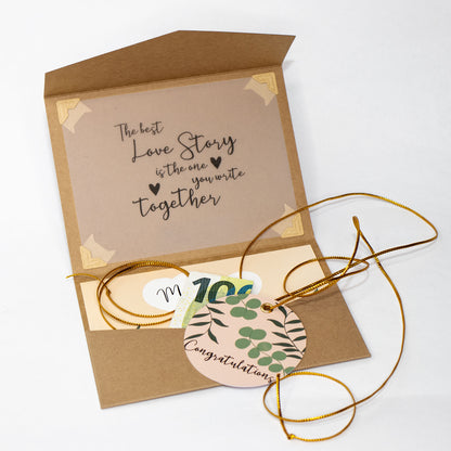 Geldgeschenk Hochzeit | Geschenkkarte für Hochzeit LOVE STORY  | personalisiertes Hochzeitsgeschenk | Geschenkschachtel mit Hochzeitskarte