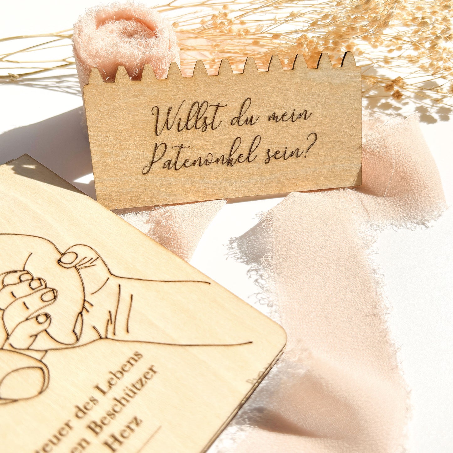 Willst du mein Patenonkel/Patentante sein? • Holzkarte