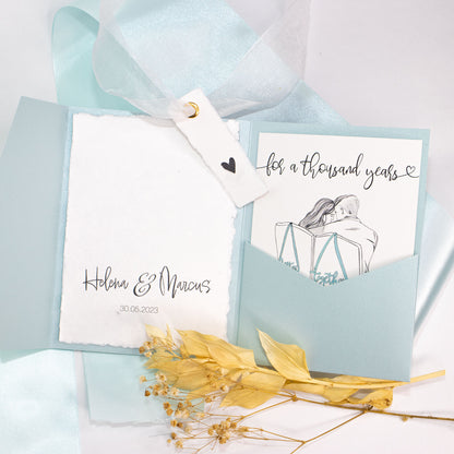 Geldgeschenk Hochzeit personalisiert "Thousand Years"