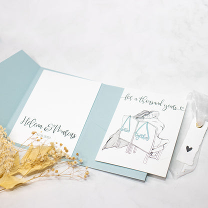 Geldgeschenk Hochzeit personalisiert "Thousand Years"