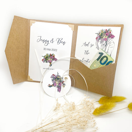 Personalisiertes Geldgeschenk zur Hochzeit ADVENTURE