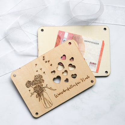 Personalisiertes Geldgeschenk Wunscherfüller