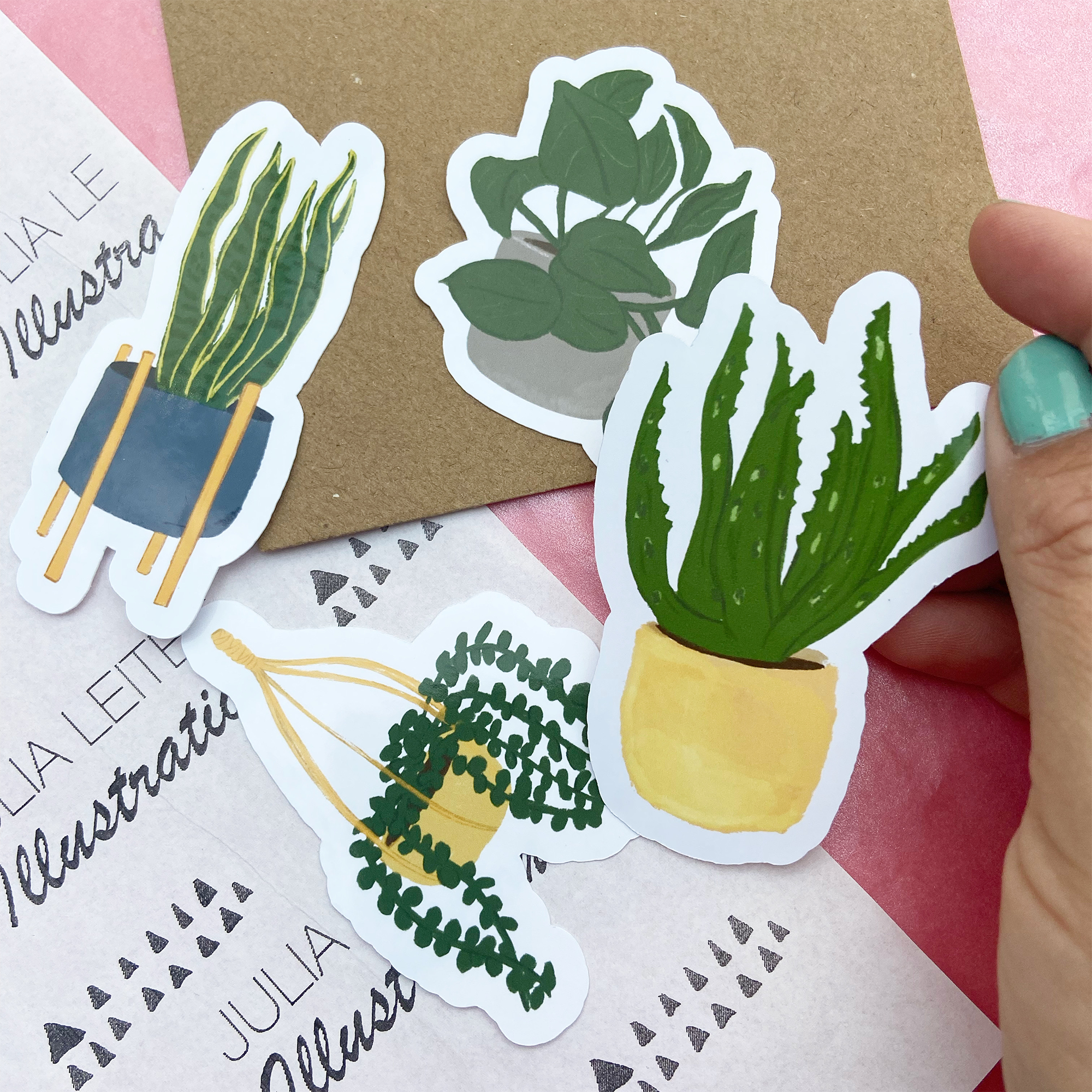 Sticker-Set Pflanzen